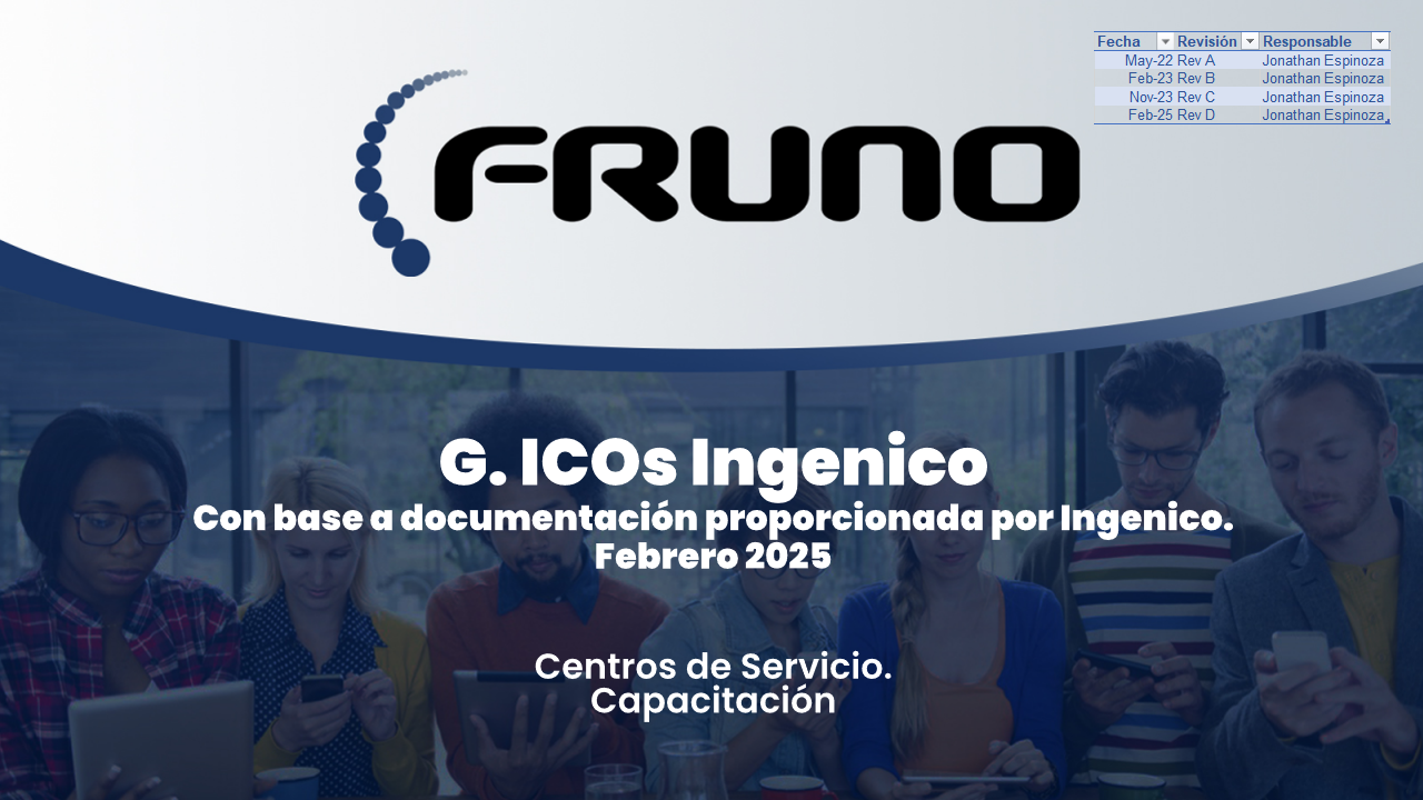 G. Información sobre ICOs Ingenico